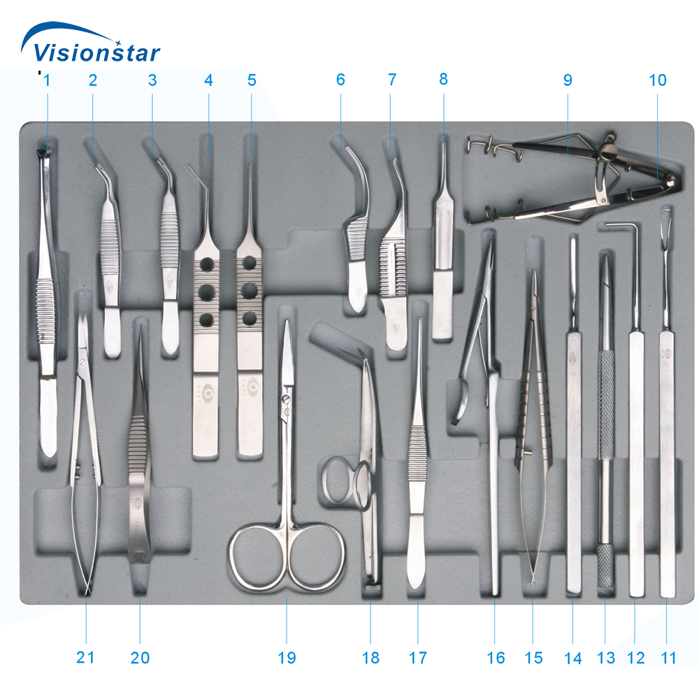 SYX14 Cataract Small Cut Surgical Instrument Set China Optical and