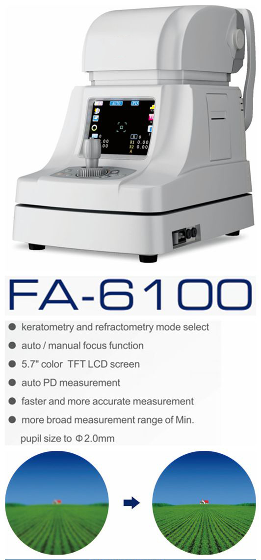 FA-6100 Auto Refractometer ; FA-6100K Auto Ref/Keratometer