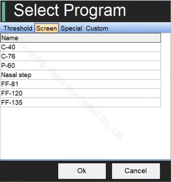 BIO-1000 Visual Field Analyzer Program 2