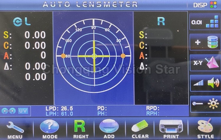 JD-2600A Auto Lensmeter Lens Detection