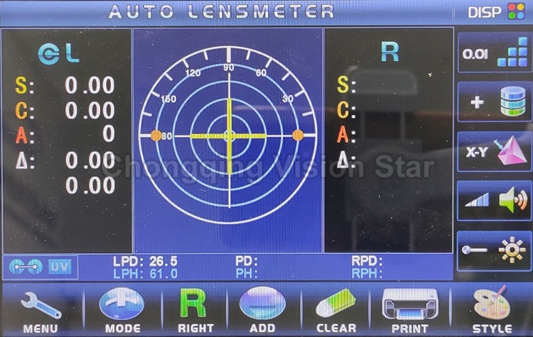 JD-2600A Auto Lensmeter Single Vision Lens