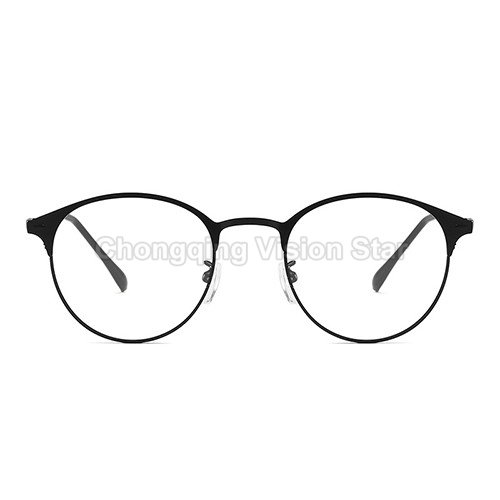 Metal Anti-blue Light Color Changing Plain Glasses for Men and Women