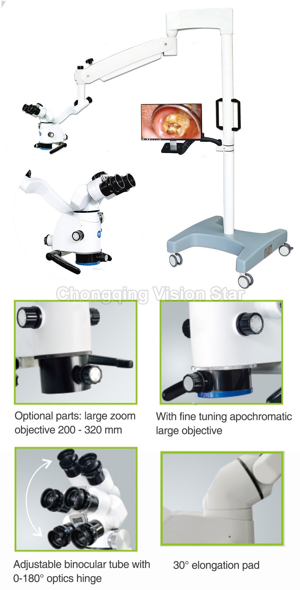 LZJ-6EL-B HD Operation Microscope for ENT & Dental