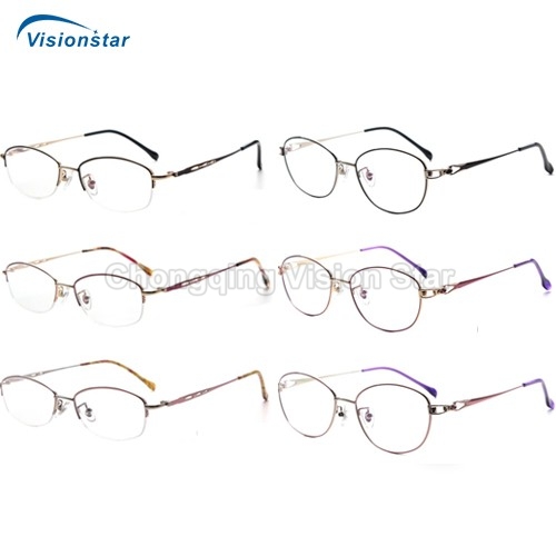 66111 - 66117 Double Color Lady Metal Eyeglass Frame