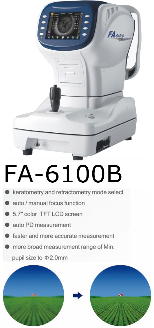 FA-6100B Auto Refractometer ; FA-6100BK Auto Ref/Keratometer